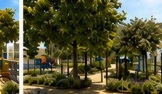 Parque de la Erilla · arbolado y estancia